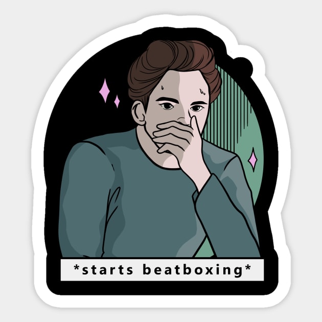 Edward Cullen Beatboxing Sticker by Luli_toon